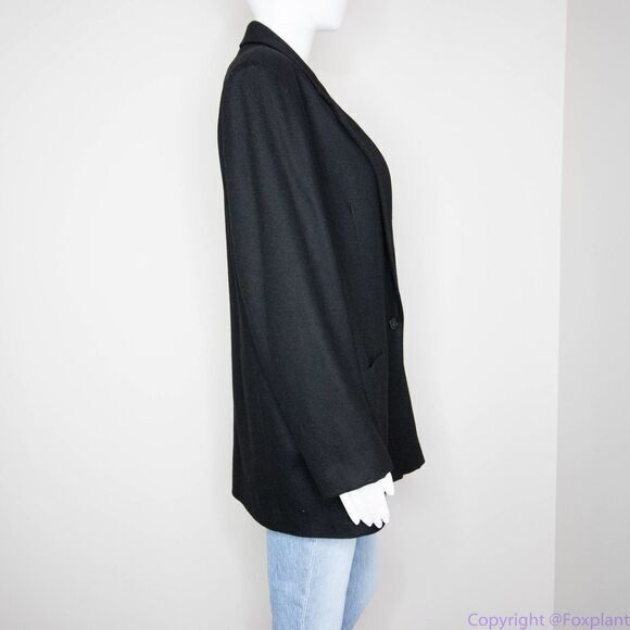 Vintage Dumas women's 100% Wool USA‎ made black blazer jacket, size 14 - Picture 16 of 16